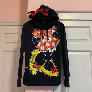 Disney Parks Minnie Mouse Ears Hoodie